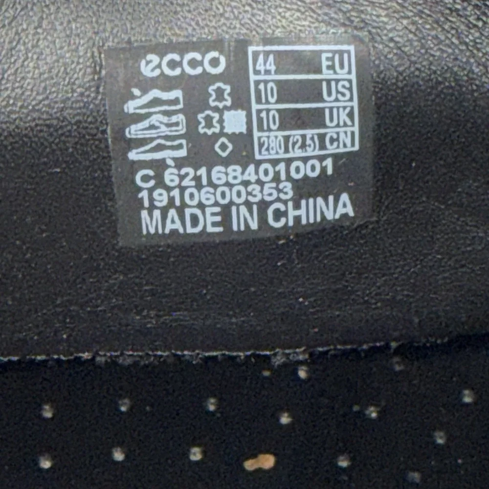 Ecco Men's Melbourne Penny Loafer Black Leather Dress Shoes Size 10 EU 44